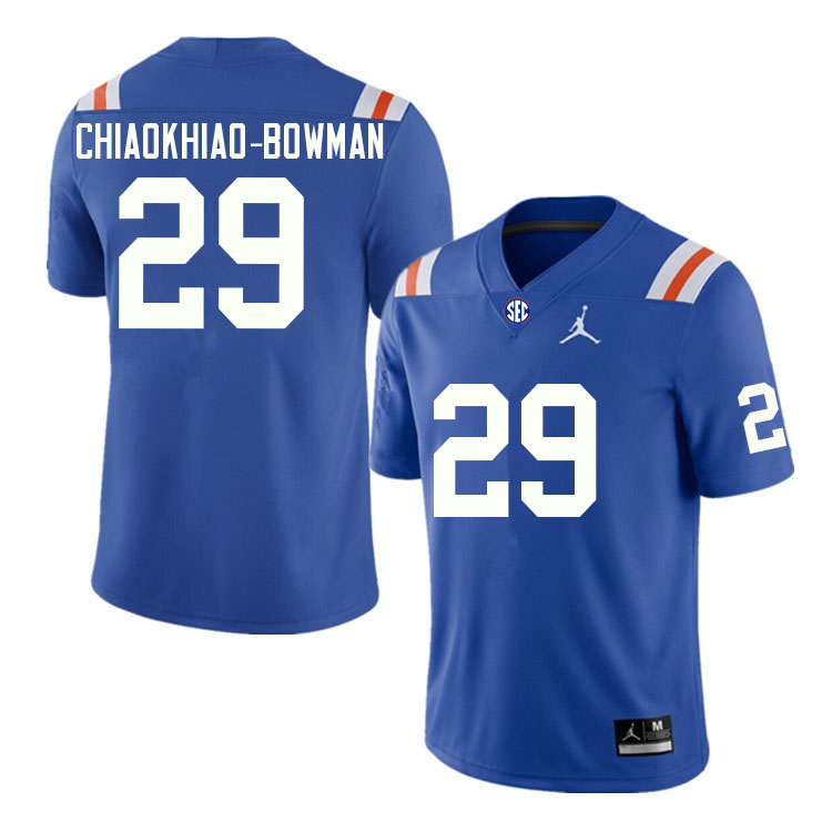 Men #29 Thai Chiaokhiao-Bowman Florida Gators College Football Jerseys Sale-Throwback